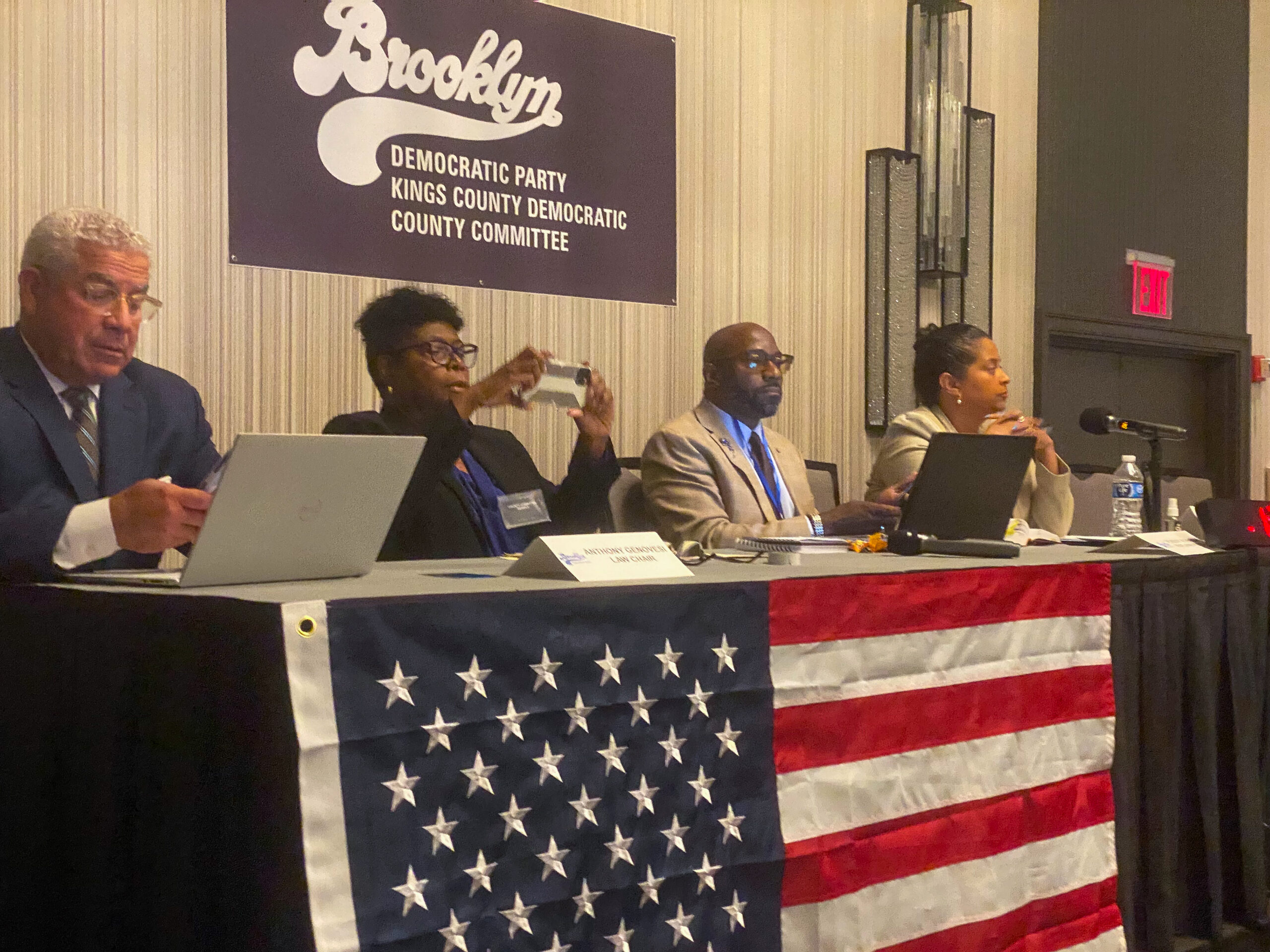 Members of the Brooklyn Democratic Party at a County Meeting from October 2022